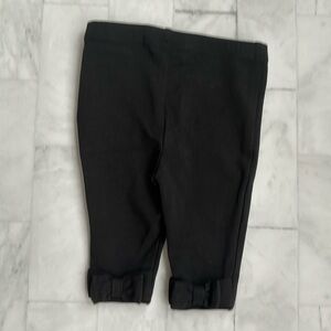 Ralph Lauren Black Bow-Back Leggings for Baby Girls